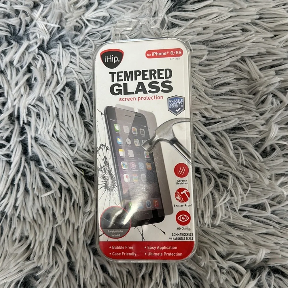 🆓FREE with purchase! iHip Tempered Glass Screen Protector NWT